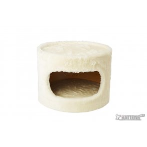 Round Cave Plusch 1 side, 56 cm, cream