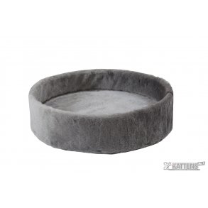Round Plate with Edge Plush 56 cm Grey